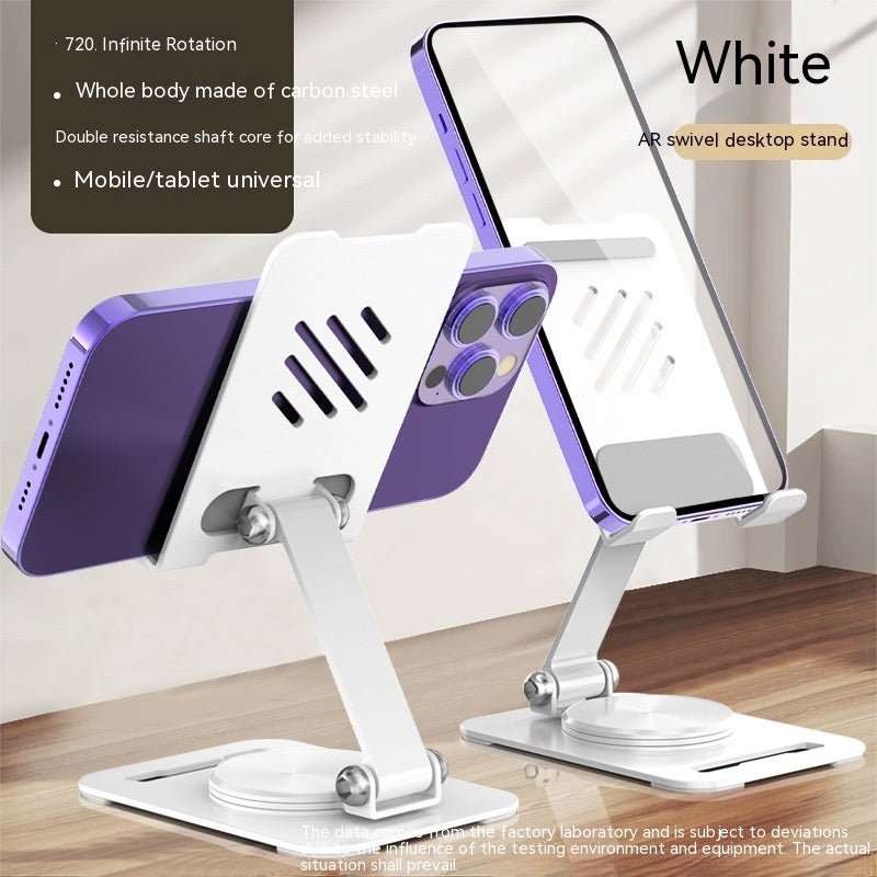 360 Degrees Rotate Metal Desk Mobile Phone Holder Stand For Phone Pad Adjustable Desktop Tablet Holderl Table Cell Phone Stand - AMIR BAGS INDIA PRIVATE LIMITED