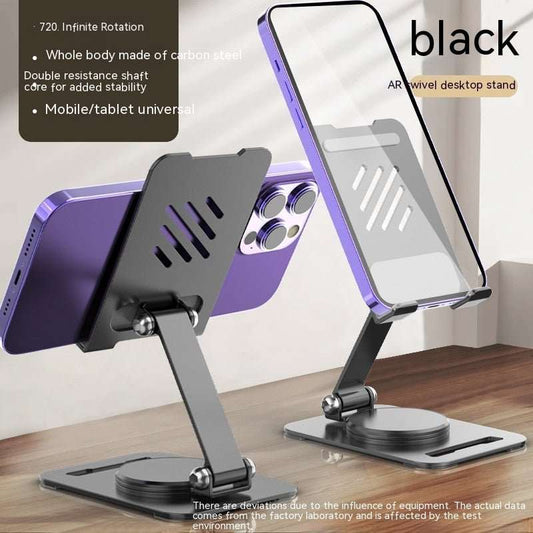 360 Degrees Rotate Metal Desk Mobile Phone Holder Stand For Phone Pad Adjustable Desktop Tablet Holderl Table Cell Phone Stand - AMIR BAGS INDIA PRIVATE LIMITED