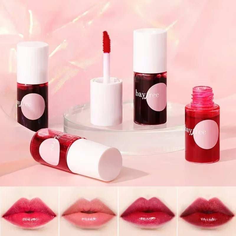 4 Colors Mini Lip Gloss Water Mirror Jelly Long Lasting Lip Glaze Lip Makeup Waterproof Moisturizing Liquid Lipstick Cosmetic - AMIR BAGS INDIA PRIVATE LIMITED