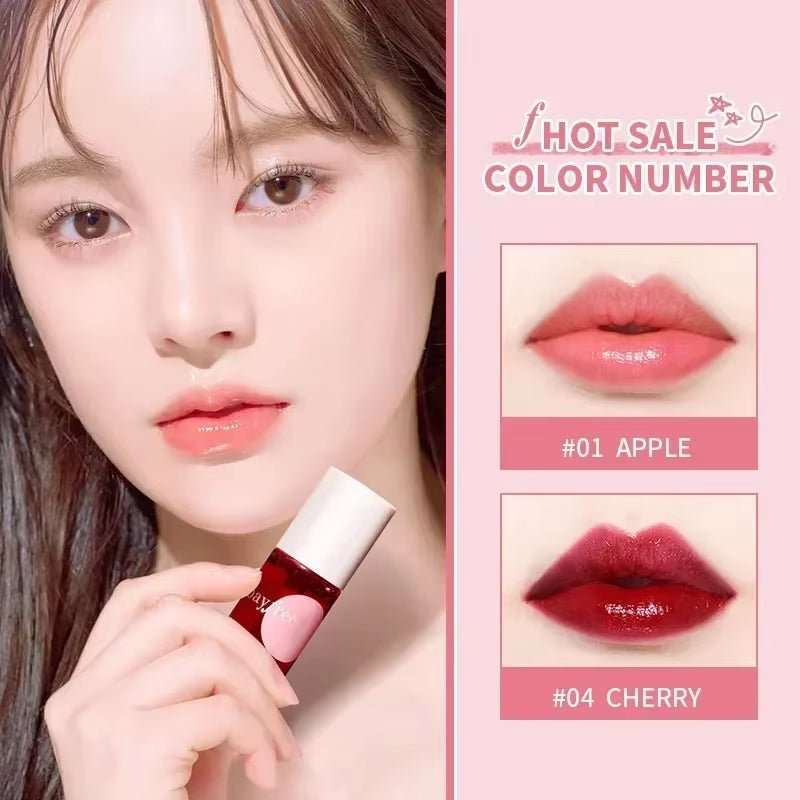 4 Colors Mini Lip Gloss Water Mirror Jelly Long Lasting Lip Glaze Lip Makeup Waterproof Moisturizing Liquid Lipstick Cosmetic - AMIR BAGS INDIA PRIVATE LIMITED