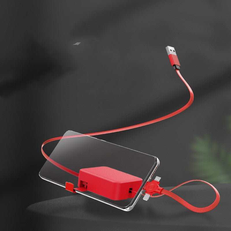 4 In 1 Retractable USB Cable Creative Macaron Type C Micro Cable For I Phone With Phone Stand Charging Data Cable Line Storage Box - AMIR BAGS INDIA PRIVATE LIMITED