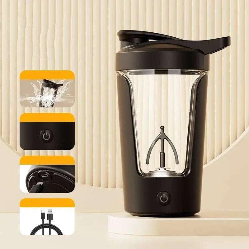 400ML 14oz Electric Protein Powder Mixing Cup Automatic Shaker Mixer Shake Bottle Milk Coffee Blender Kettle Fro Gym 1200mAh - AMIR BAGS INDIA PRIVATE LIMITED