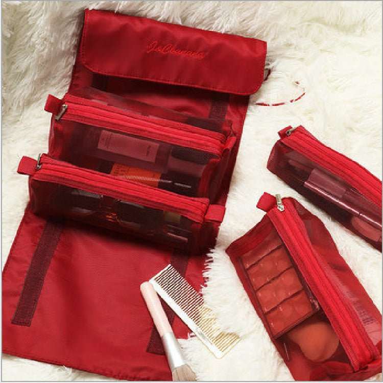4pcs Cosmetic Bag Foldable Travel Bag - AMIR BAGS INDIA PRIVATE LIMITED
