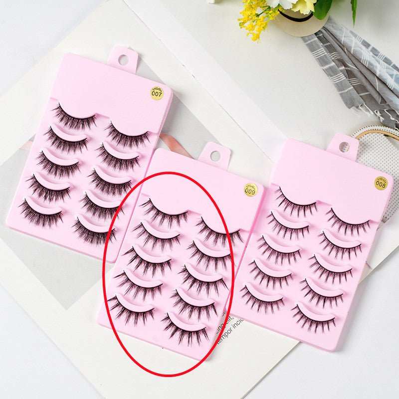 5 Pairs Manga Lashes New Arrival Anime Cosplay Natural Wispy Korean Makeup Artificial False Eyelashes - AMIR BAGS INDIA PRIVATE LIMITED