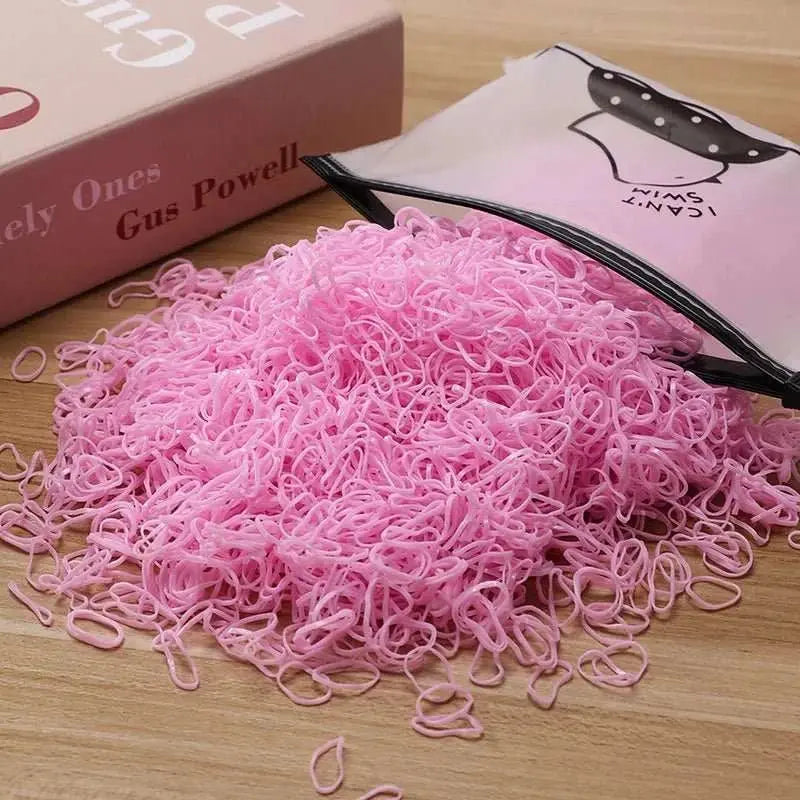 500/1000/2000pcs Girls Colourful Disposable Rubber Band Hair Ties HeadAMIR BAGS INDIA PRIVATE LIMITEDAMIR BAGS INDIA PRIVATE LIMITEDnull