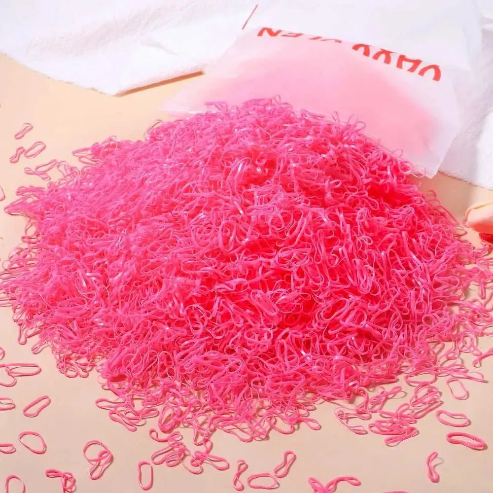 500/1000/2000pcs Girls Colourful Disposable Rubber Band Hair Ties HeadAMIR BAGS INDIA PRIVATE LIMITEDAMIR BAGS INDIA PRIVATE LIMITEDnull
