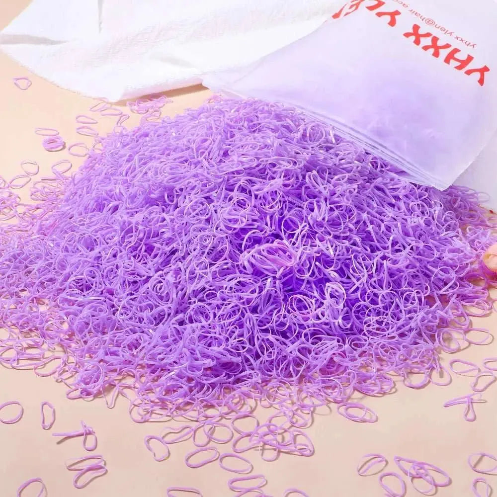 500/1000/2000pcs Girls Colourful Disposable Rubber Band Hair Ties HeadAMIR BAGS INDIA PRIVATE LIMITEDAMIR BAGS INDIA PRIVATE LIMITEDnull