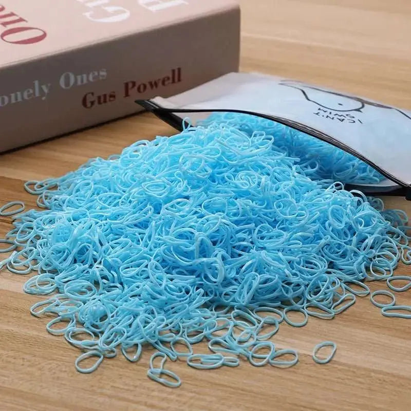 500/1000/2000pcs Girls Colourful Disposable Rubber Band Hair Ties HeadAMIR BAGS INDIA PRIVATE LIMITEDAMIR BAGS INDIA PRIVATE LIMITEDnull