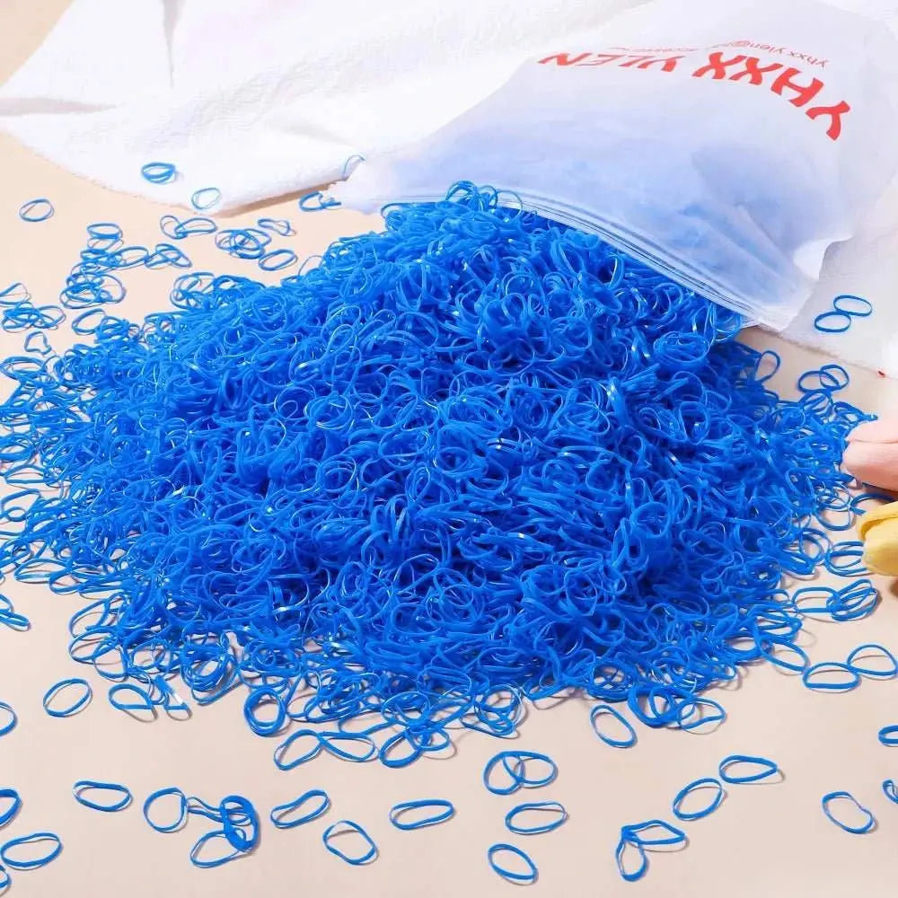 500/1000/2000pcs Girls Colourful Disposable Rubber Band Hair Ties HeadAMIR BAGS INDIA PRIVATE LIMITEDAMIR BAGS INDIA PRIVATE LIMITEDnull