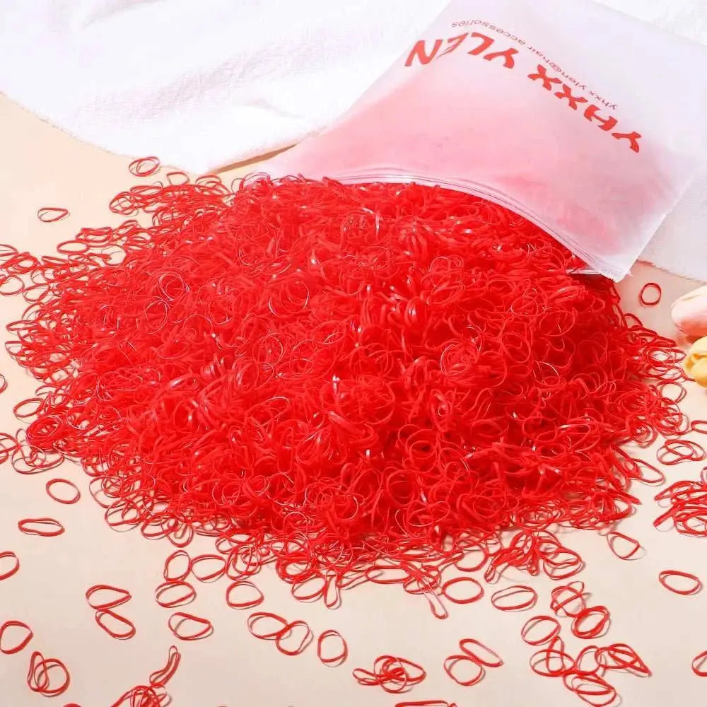 500/1000/2000pcs Girls Colourful Disposable Rubber Band Hair Ties HeadAMIR BAGS INDIA PRIVATE LIMITEDAMIR BAGS INDIA PRIVATE LIMITEDnull