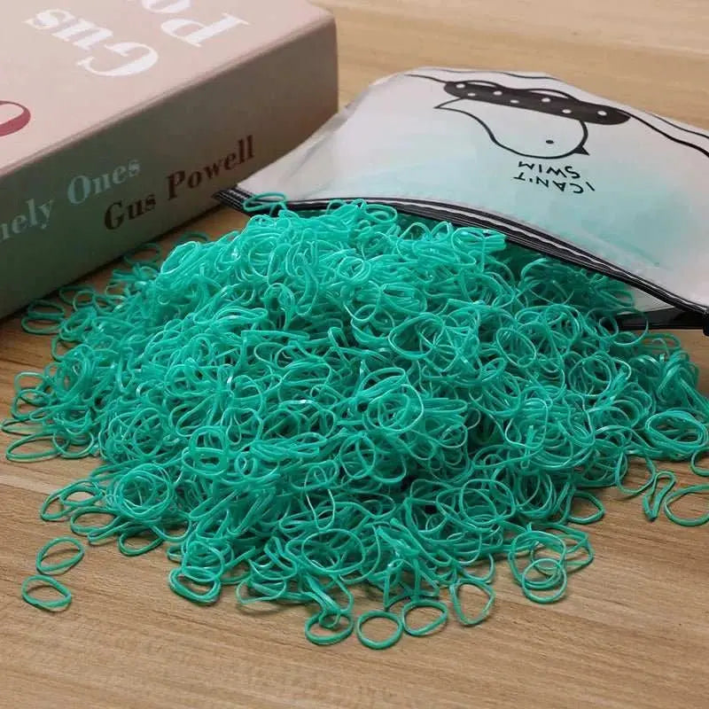 500/1000/2000pcs Girls Colourful Disposable Rubber Band Hair Ties HeadAMIR BAGS INDIA PRIVATE LIMITEDAMIR BAGS INDIA PRIVATE LIMITEDnull
