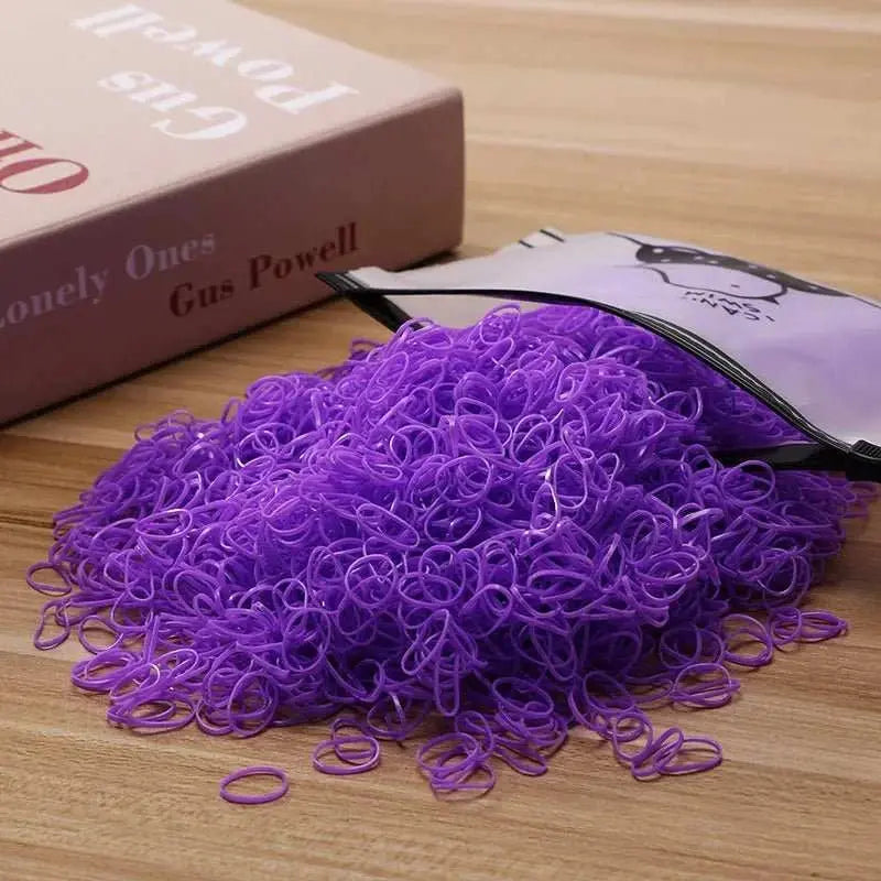 500/1000/2000pcs Girls Colourful Disposable Rubber Band Hair Ties HeadAMIR BAGS INDIA PRIVATE LIMITEDAMIR BAGS INDIA PRIVATE LIMITEDnull