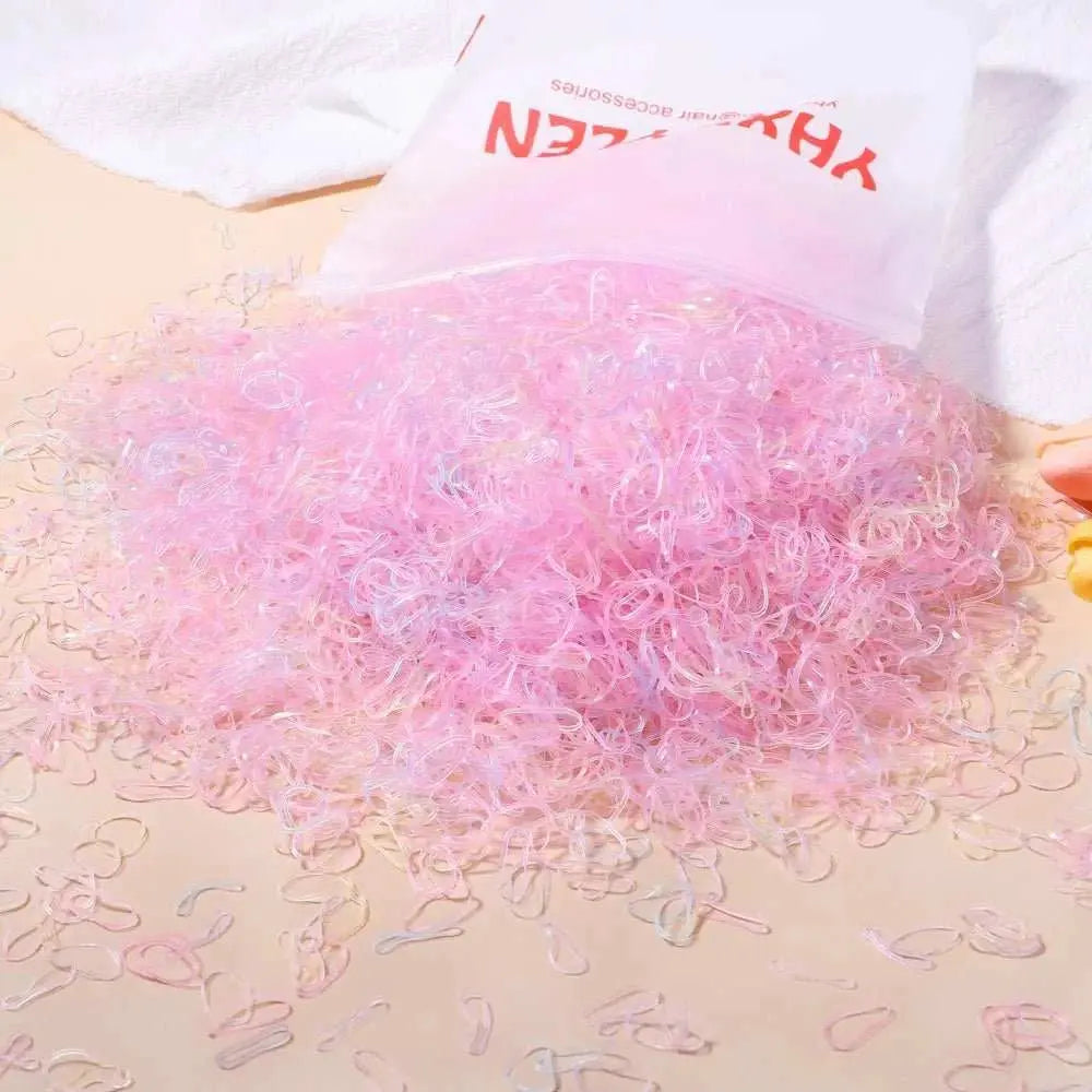 500/1000/2000pcs Girls Colourful Disposable Rubber Band Hair Ties HeadAMIR BAGS INDIA PRIVATE LIMITEDAMIR BAGS INDIA PRIVATE LIMITEDnull