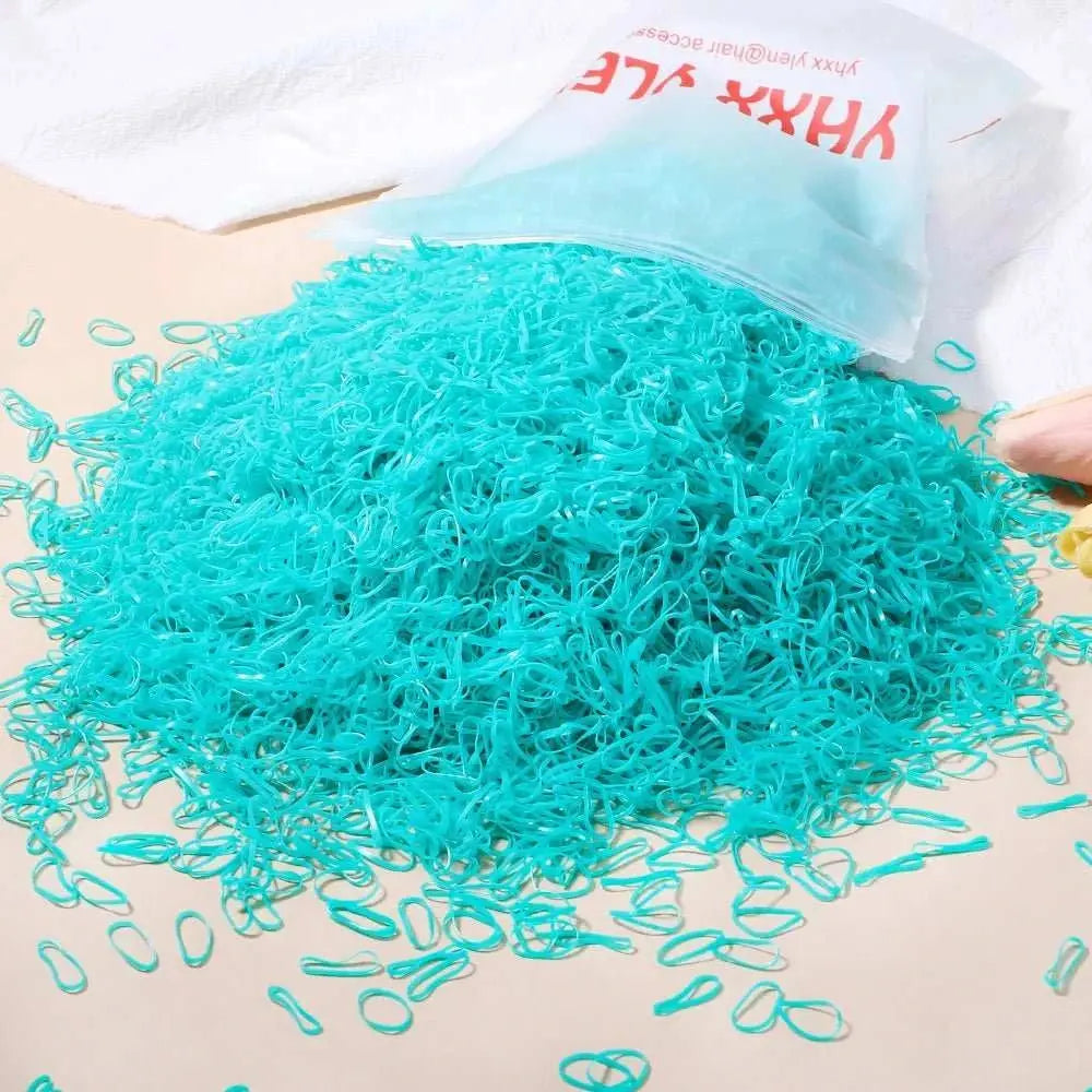 500/1000/2000pcs Girls Colourful Disposable Rubber Band Hair Ties HeadAMIR BAGS INDIA PRIVATE LIMITEDAMIR BAGS INDIA PRIVATE LIMITEDnull