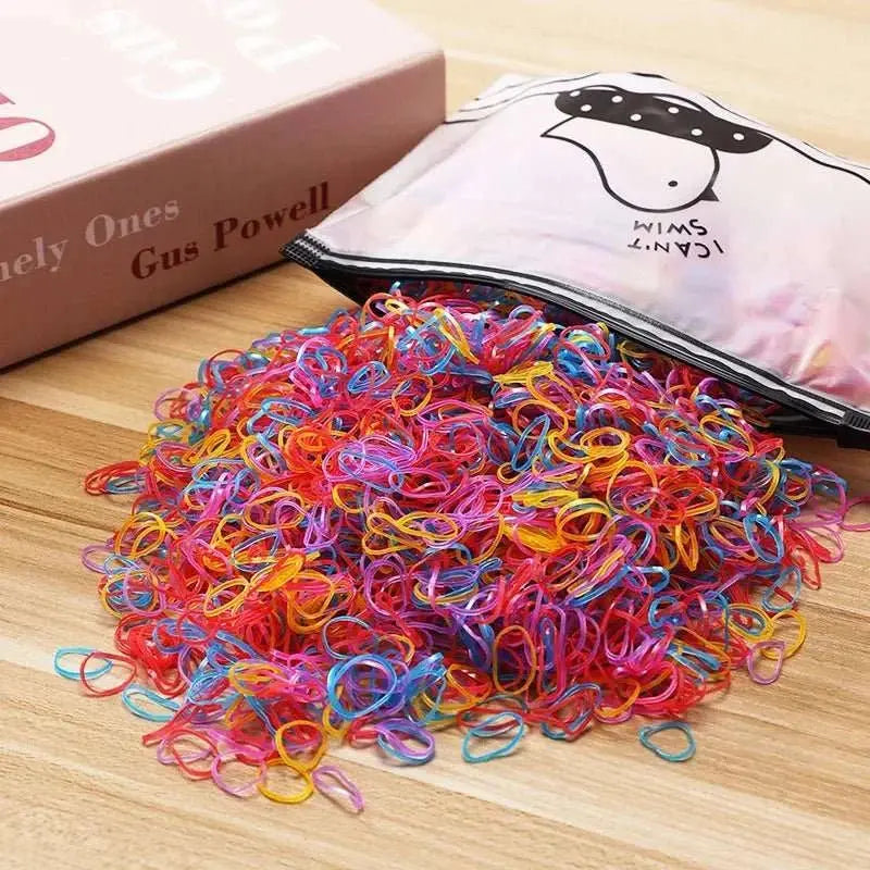 500/1000/2000pcs Girls Colourful Disposable Rubber Band Hair Ties HeadAMIR BAGS INDIA PRIVATE LIMITEDAMIR BAGS INDIA PRIVATE LIMITEDnull