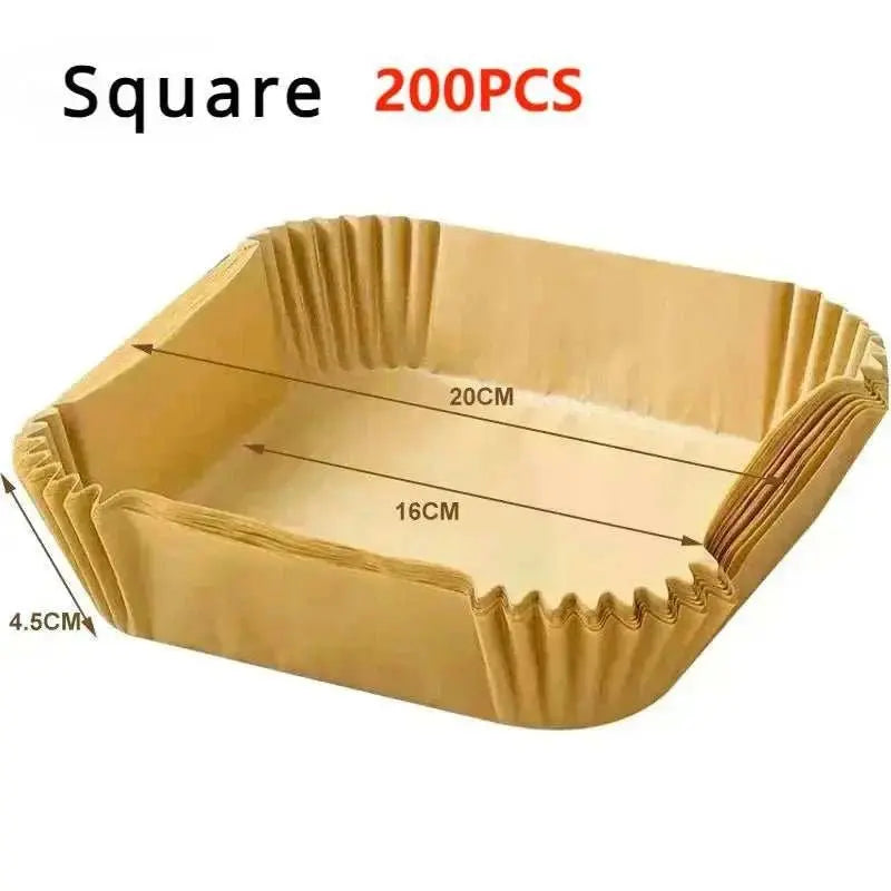 50pcs/Set Air Fryer Disposable Paper Parchment Wood Pulp Steamer Cheesecake Air Fryer Accessories Baking Paper For Air Fryer - AMIR BAGS INDIA PRIVATE LIMITED