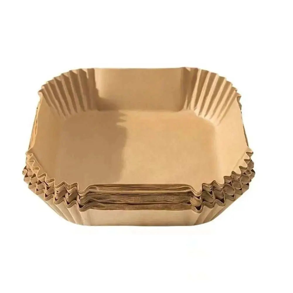 50pcs/set Air Fryer Disposable Paper Parchment Wood Pulp Steamer Cheesecake Air Fryer Accessories Baking Paper For Air Fryer - AMIR BAGS INDIA PRIVATE LIMITED