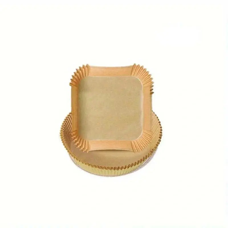 50pcs/Set Air Fryer Disposable Paper Parchment Wood Pulp Steamer Cheesecake Air Fryer Accessories Baking Paper For Air Fryer - AMIR BAGS INDIA PRIVATE LIMITED