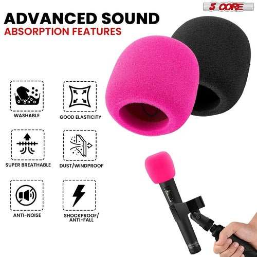 5Core Microphone Cover Soft Foam Mic Windscreen Windproof Sponge for - AMIR BAGS INDIA PRIVATE LIMITED