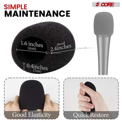 5Core Microphone Cover Soft Foam Mic Windscreen Windproof Sponge for - AMIR BAGS INDIA PRIVATE LIMITED