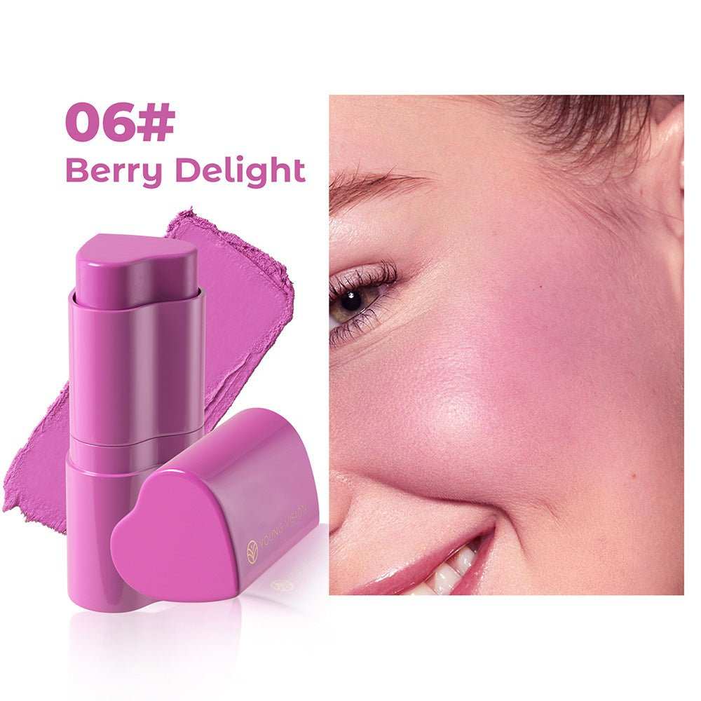 6 Colors Love Heart Blusher Contour Stick Facial Modification - AMIR BAGS INDIA PRIVATE LIMITED