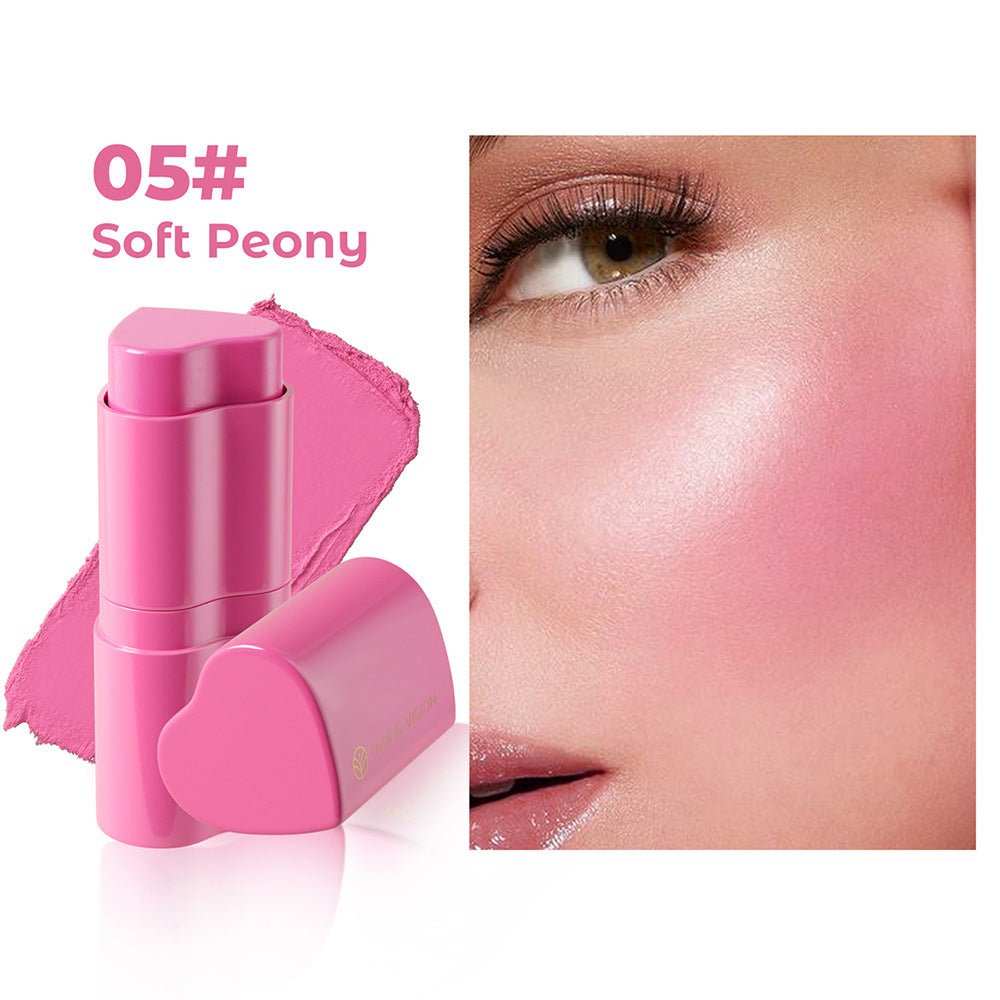 6 Colors Love Heart Blusher Contour Stick Facial Modification - AMIR BAGS INDIA PRIVATE LIMITED
