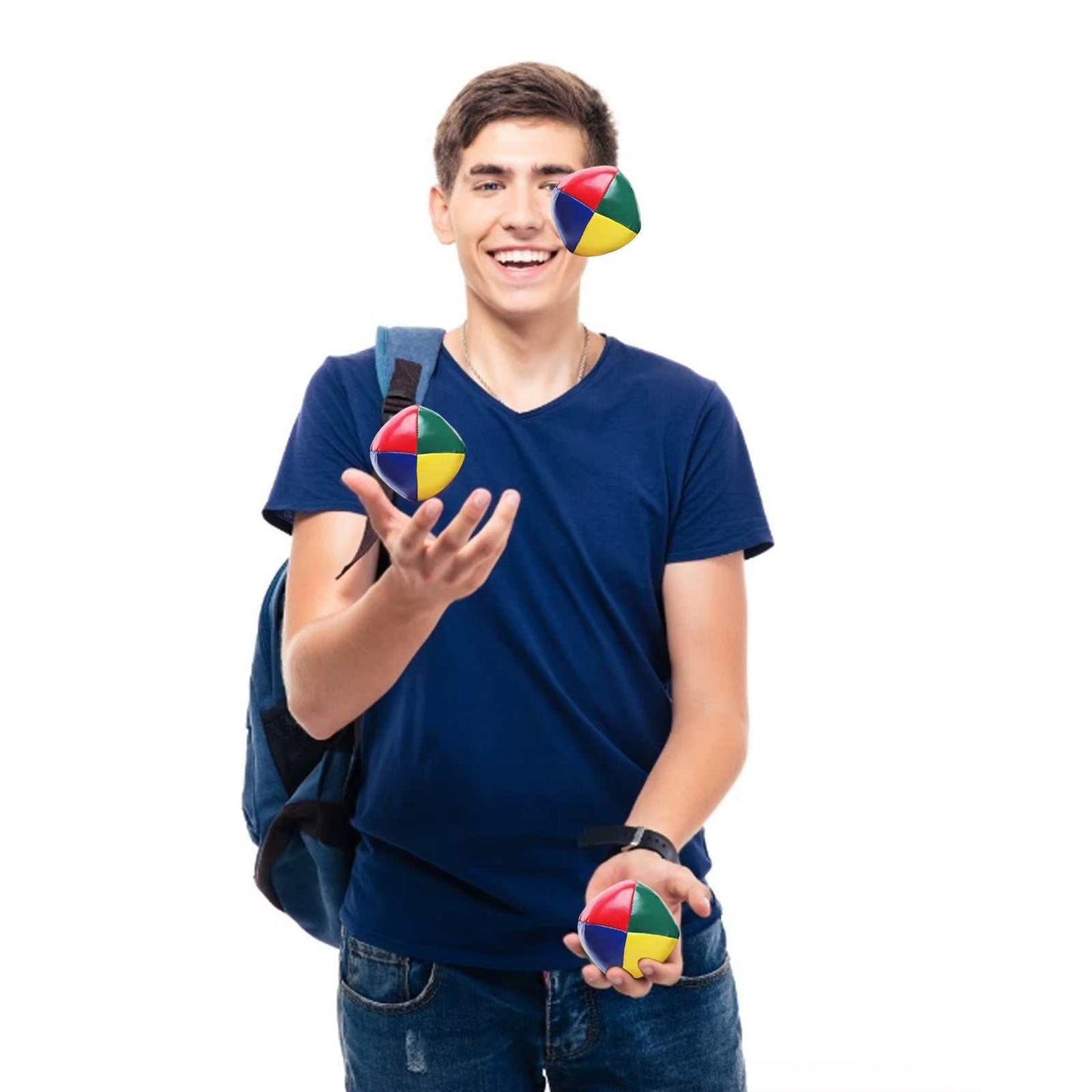 6PCS Smooth Durable Juggle Ball Juggling Balls Set for Beginners Learn to Juggle Beginner Kit Circus Children Kids Outdoor Toy - AMIR BAGS INDIA PRIVATE LIMITED