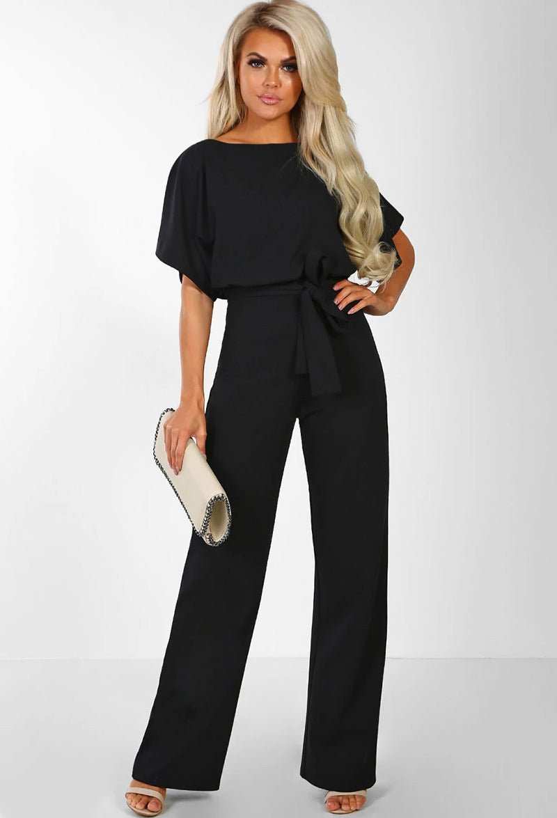 7 - color Fashion Lace - up Button Short - sleeved Women's Jumpsuit - AMIR BAGS INDIA PRIVATE LIMITED