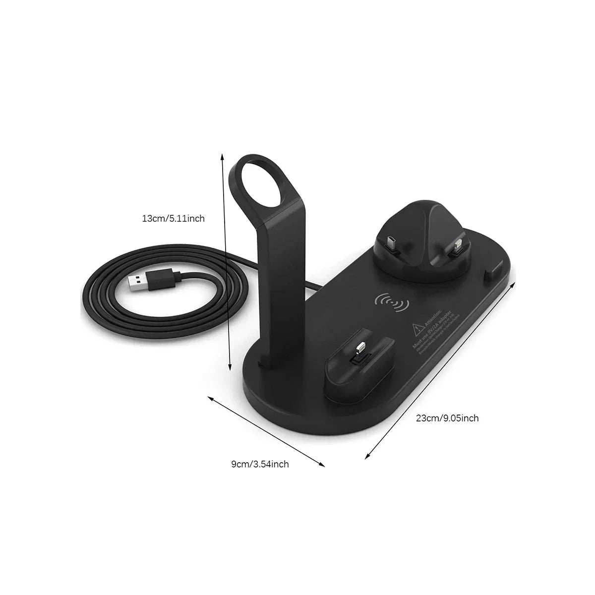 7 in 1 Wireless Charger Stand Pad for Iphone 15 14 13 12 11 X Apple Watch Airpods Desk Phone Chargers Fast Charging Dock Station - AMIR BAGS INDIA PRIVATE LIMITED
