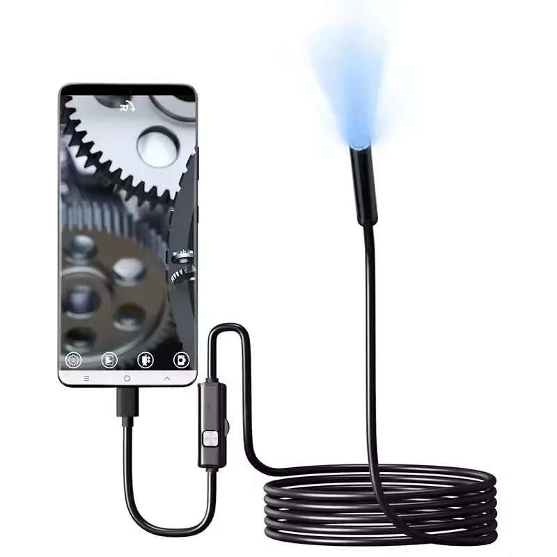 7.0MM TYPE - C Endoscope Camera IP67 Waterproof 6 Leds Adjustable USB Android Flexible Inspection Borescope Cameras for Phone PC - AMIR BAGS INDIA PRIVATE LIMITED