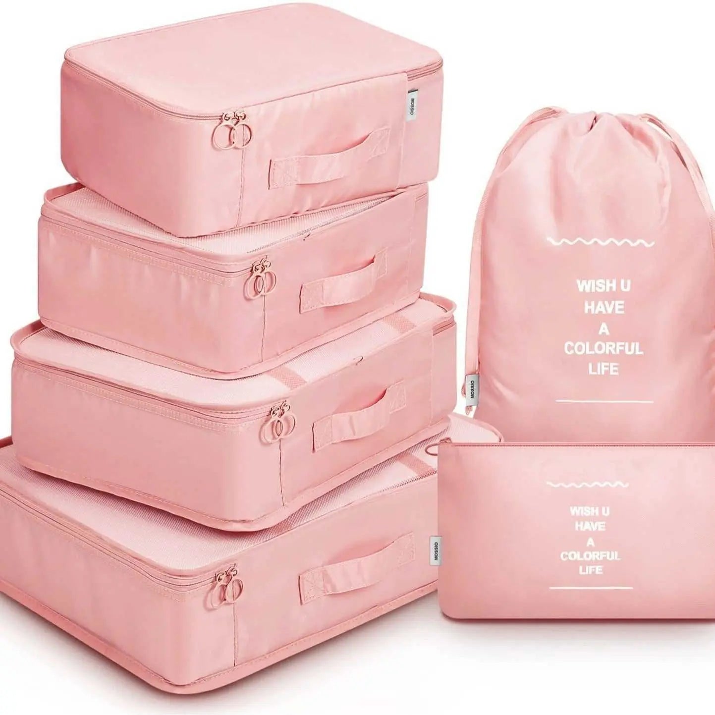 8 - piece Set Luggage Divider Bag Travel Storage Clothes Underwear Shoes Organizer Packing Cube Bag - AMIR BAGS INDIA PRIVATE LIMITED