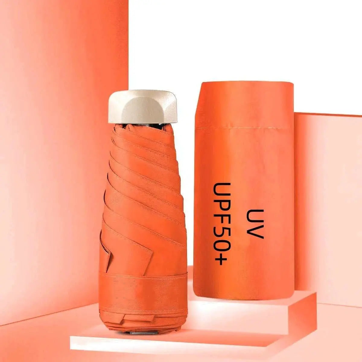 80% Off Mini UV Umbrella Small Pocket Travel Rain Parasol Vinyl Folding Sun Shade Umbrella UPF50+ Portable Capsule Umbrellas 우산 - AMIR BAGS INDIA PRIVATE LIMITED