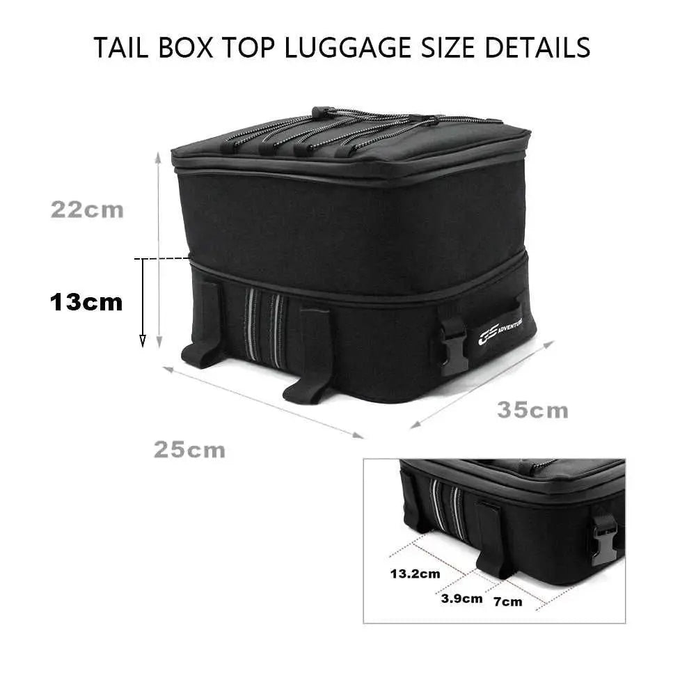 A64P - Motorcycle Rear Seat Luggage Bag Tail Box Top Bag For BMW R1200GS R1250GS Accessories - AMIR BAGS INDIA PRIVATE LIMITED
