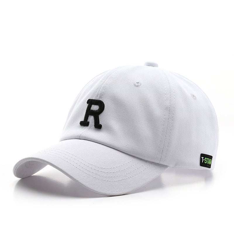 Adjustable Cap Letter R Embroidery Unisex Baseball Cap - AMIR BAGS INDIA PRIVATE LIMITED