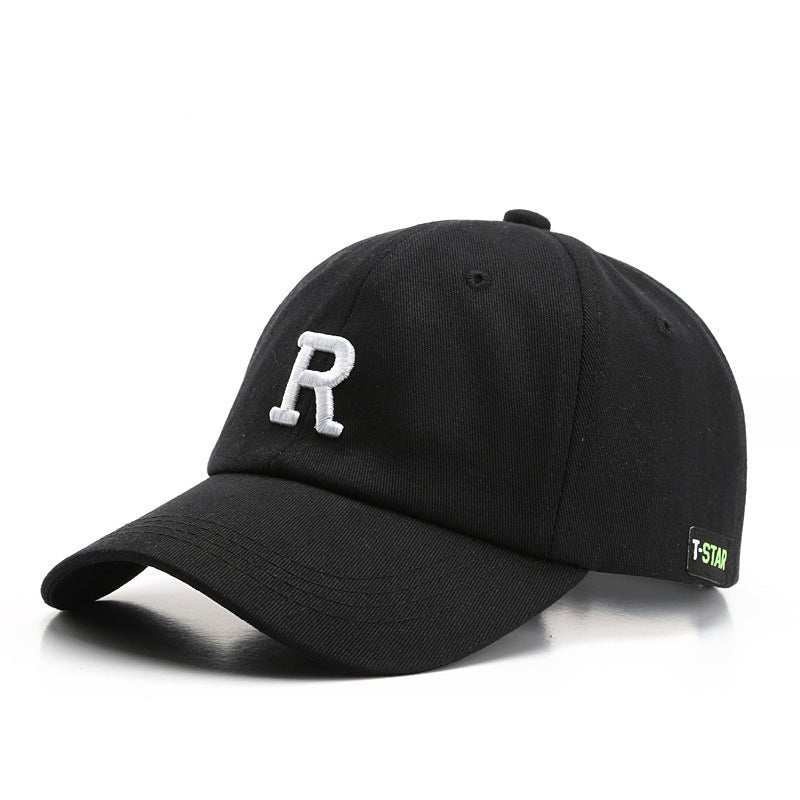Adjustable Cap Letter R Embroidery Unisex Baseball Cap - AMIR BAGS INDIA PRIVATE LIMITED