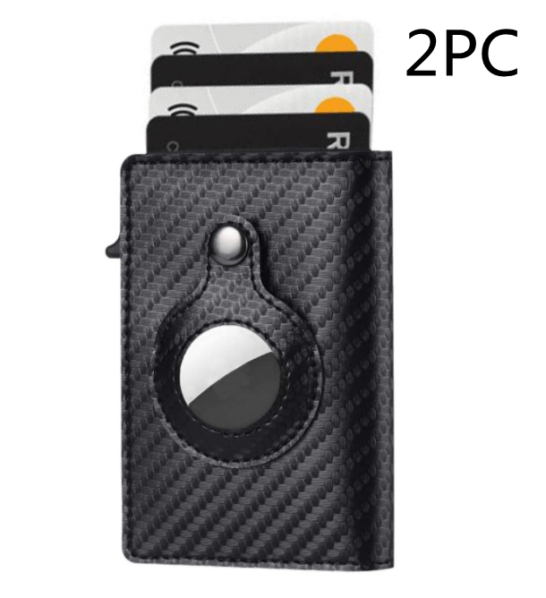 AirTag Wallet Anti Theft Bullet Card Bag Multi - functional Rfid Card Holder Men's Leather Slim Wallets For Airtag Air Tag - AMIR BAGS INDIA PRIVATE LIMITED