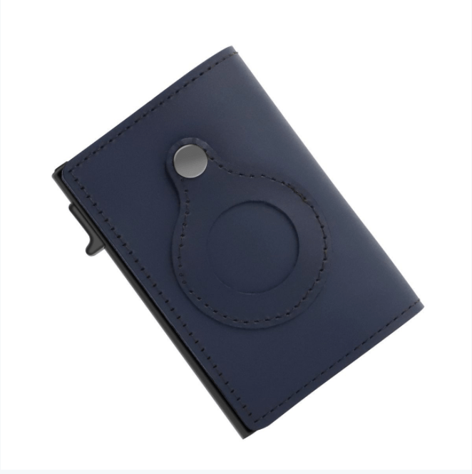 AirTag Wallet Anti Theft Bullet Card Bag Multi - functional Rfid Card Holder Men's Leather Slim Wallets For Airtag Air Tag - AMIR BAGS INDIA PRIVATE LIMITED