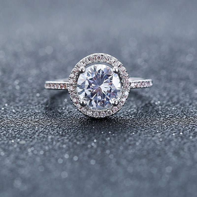 Aliexpress eBay Wedding Engagement Ring Factory wholesale zircon ring Nvjie paktong explosion of Europe - AMIR BAGS INDIA PRIVATE LIMITED