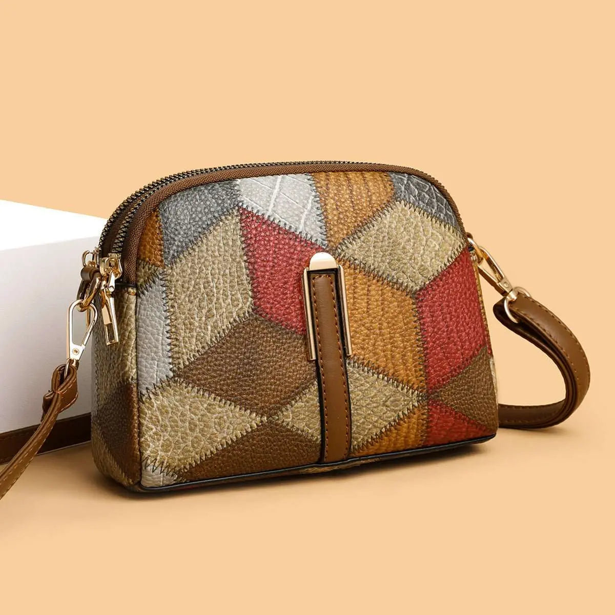 All - matching National Style Fashion Double - zipper Cross - body Bags - AMIR BAGS INDIA PRIVATE LIMITED