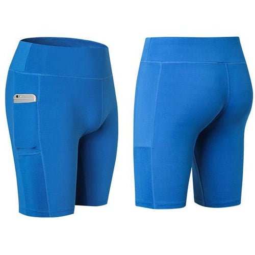 All Seasons Yoga Shorts Stretchable With Phone Pocket - AMIR BAGS INDIA PRIVATE LIMITED