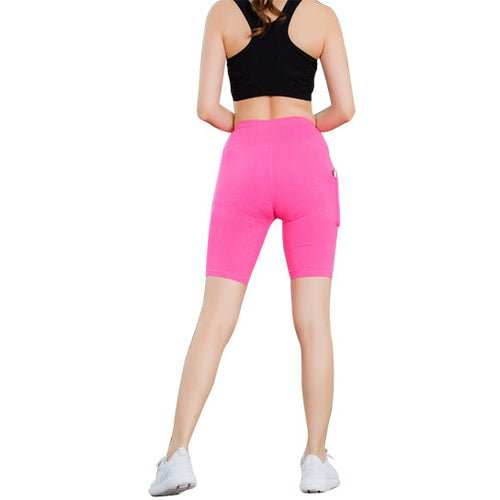 All Seasons Yoga Shorts Stretchable With Phone Pocket - AMIR BAGS INDIA PRIVATE LIMITED