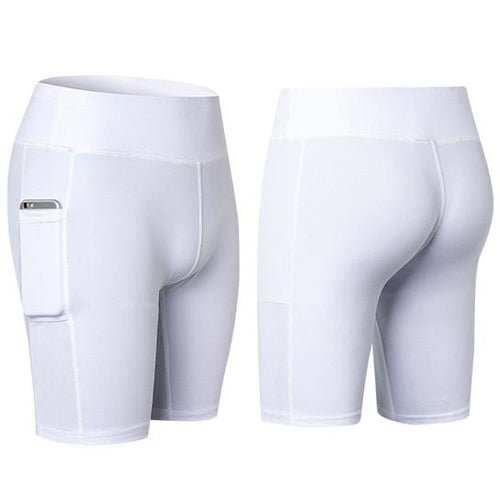 All Seasons Yoga Shorts Stretchable With Phone Pocket - AMIR BAGS INDIA PRIVATE LIMITED