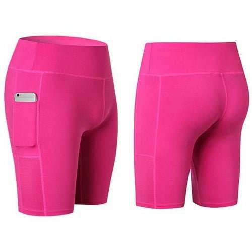 All Seasons Yoga Shorts Stretchable With Phone Pocket - AMIR BAGS INDIA PRIVATE LIMITED