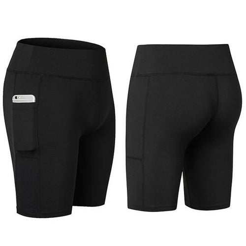 All Seasons Yoga Shorts Stretchable With Phone Pocket - AMIR BAGS INDIA PRIVATE LIMITED