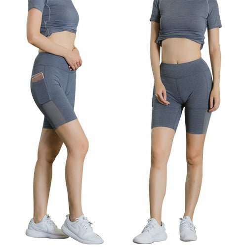 All Seasons Yoga Shorts Stretchable With Phone Pocket - AMIR BAGS INDIA PRIVATE LIMITED
