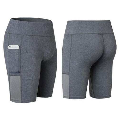 All Seasons Yoga Shorts Stretchable With Phone Pocket - AMIR BAGS INDIA PRIVATE LIMITED