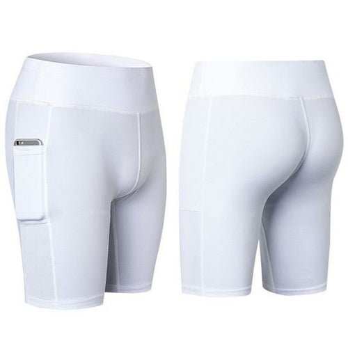 All Seasons Yoga Shorts Stretchable With Phone Pocket - AMIR BAGS INDIA PRIVATE LIMITED