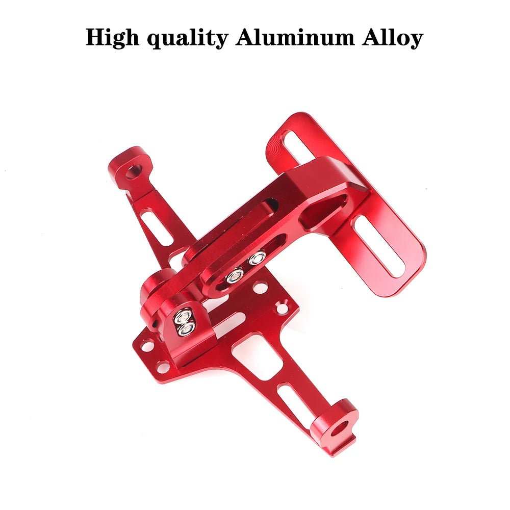 Aluminium Alloy Moto Accessories Tail Mount Holder Frame Adjustable Motorcycle Rear License Plate Holder Fender Eliminator Kit - AMIR BAGS INDIA PRIVATE LIMITED