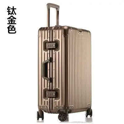 Aluminum Magnesium Alloy Luggage Large Capacity Trolley Case - AMIR BAGS INDIA PRIVATE LIMITED