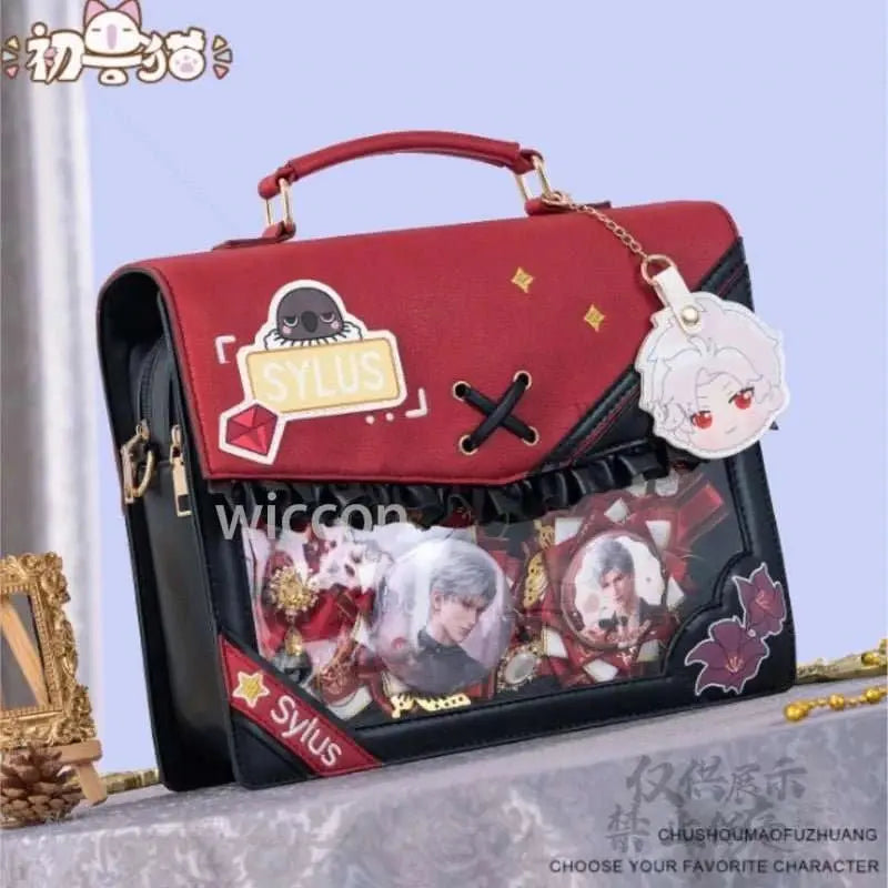 Anime Y2K Jirai Kei Rafayel Sylus Zayne Xavier Backpack Game Love and Deepspace Cosplay PU Leather Handbag Shoulder Bag Gift - AMIR BAGS INDIA PRIVATE LIMITED